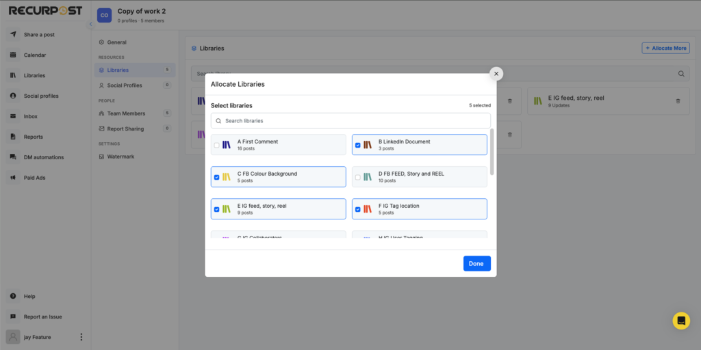 grant social access - recurpost - social media scheduler