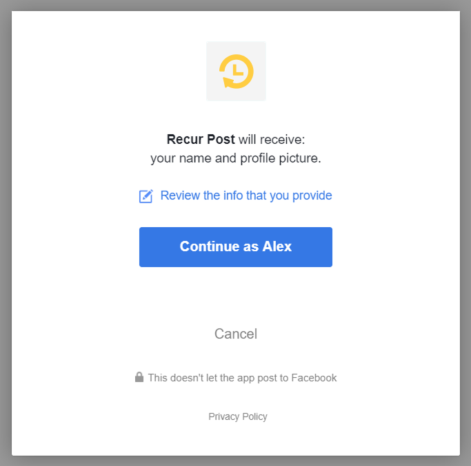 step to fix issue - recurpost - social media scheduler