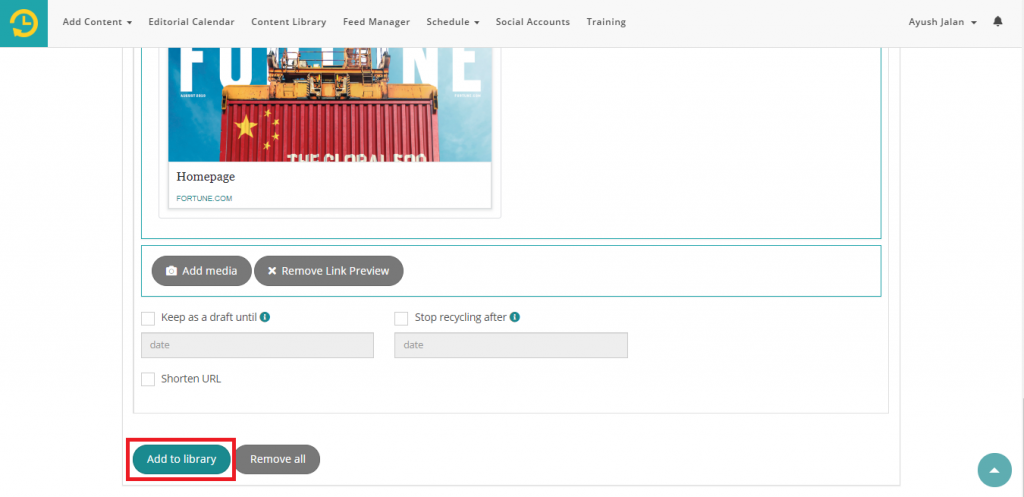 generate preview - recurpost - social media scheduler