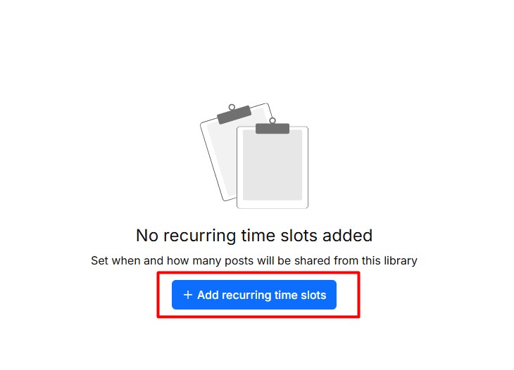 add recurring time slots