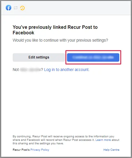 how to reconnect instagram business profile