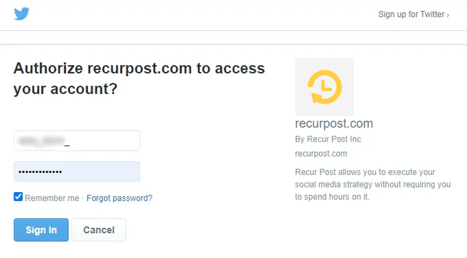 how to reconnect reconnect twitter account