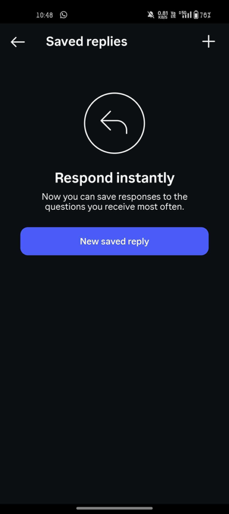 Save quick replies
