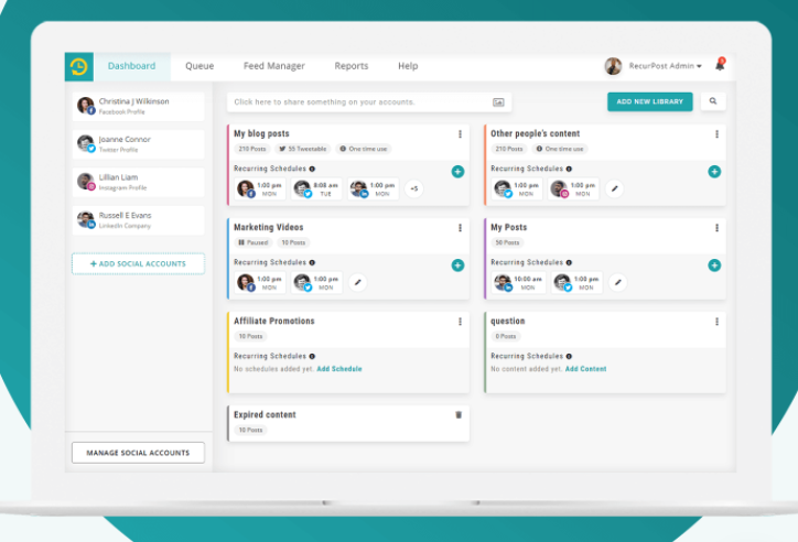 Completely automate your posting from instagram account by recurpost as best free social media scheduling tool