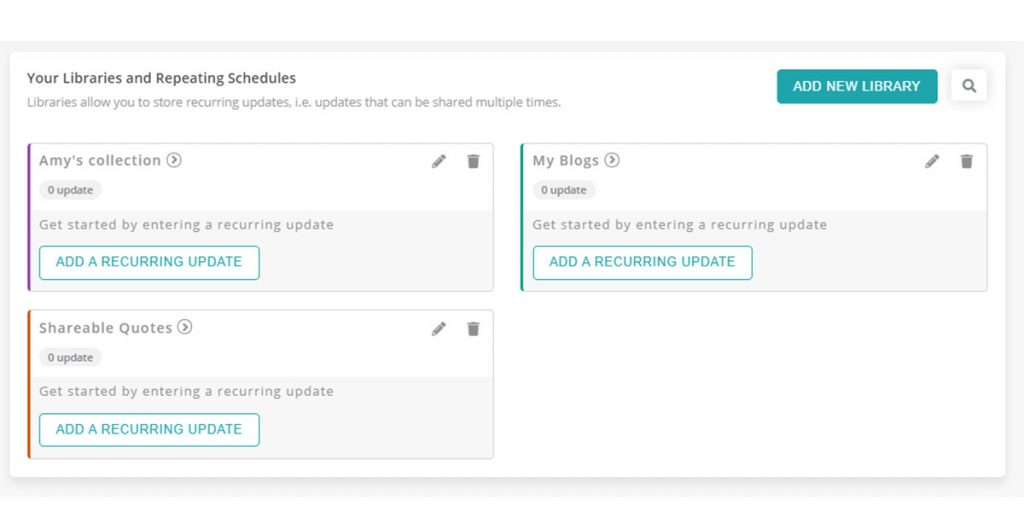 Create content libraries