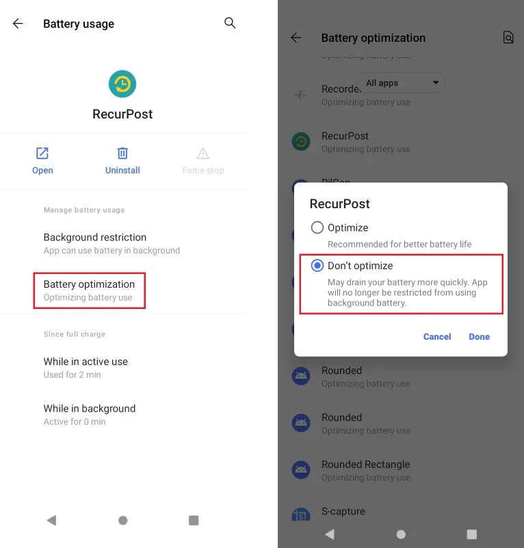 RecurPost mobile app Push Notifications are Turned OFF in iOS 2