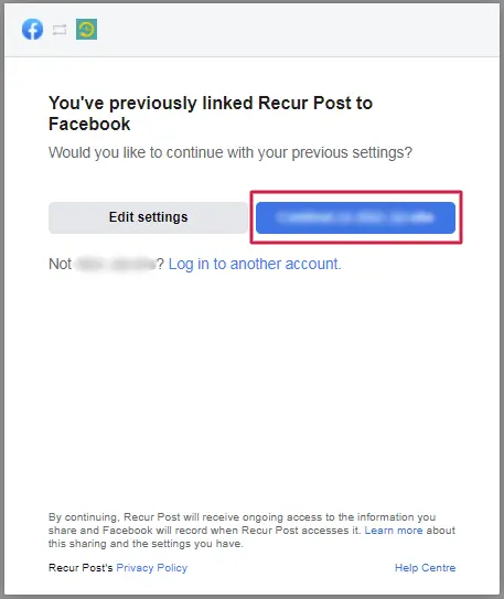 how to reconnect instagram business profile