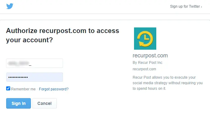 how to reconnect reconnect twitter account