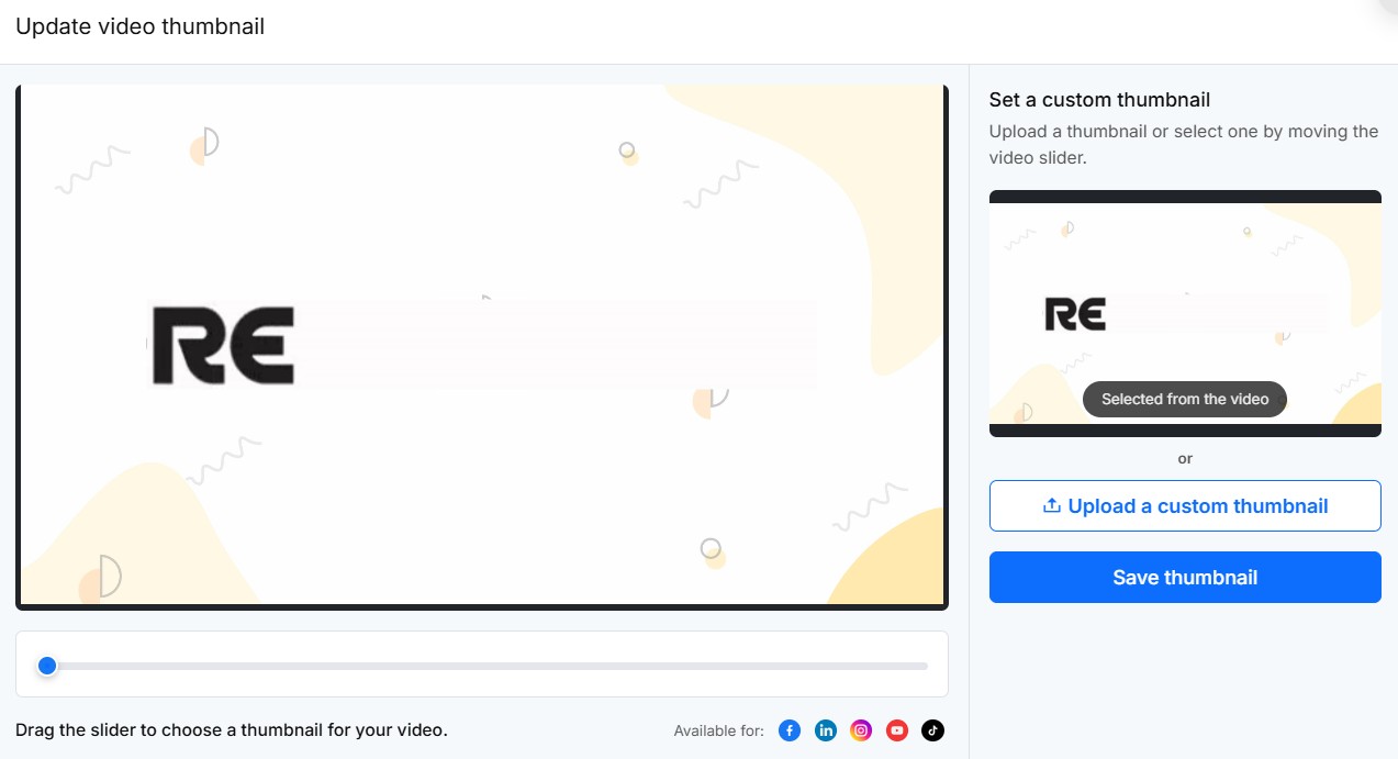 Update YouTube Video Thumbnail