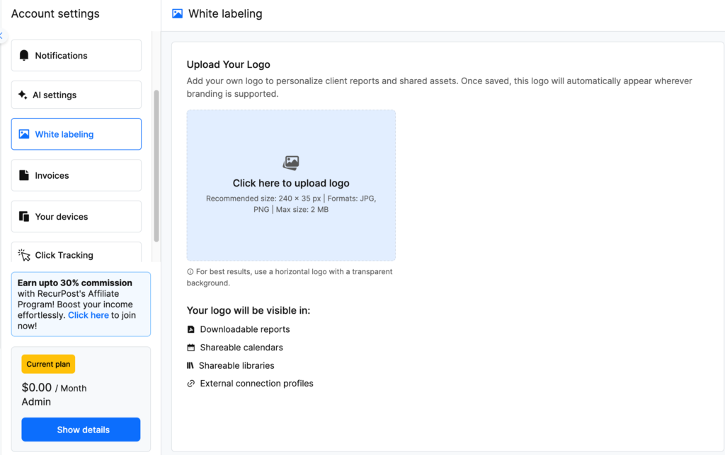 centralized white labeling