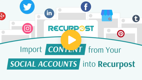 import content from your social accounts intorecurpost