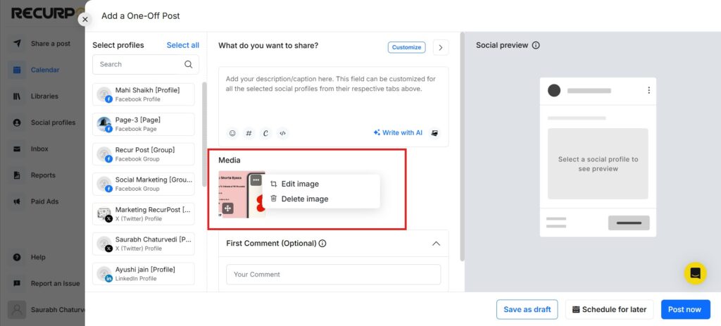 Recurpost-image-editor