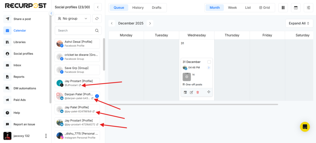 Quick Social Account Link