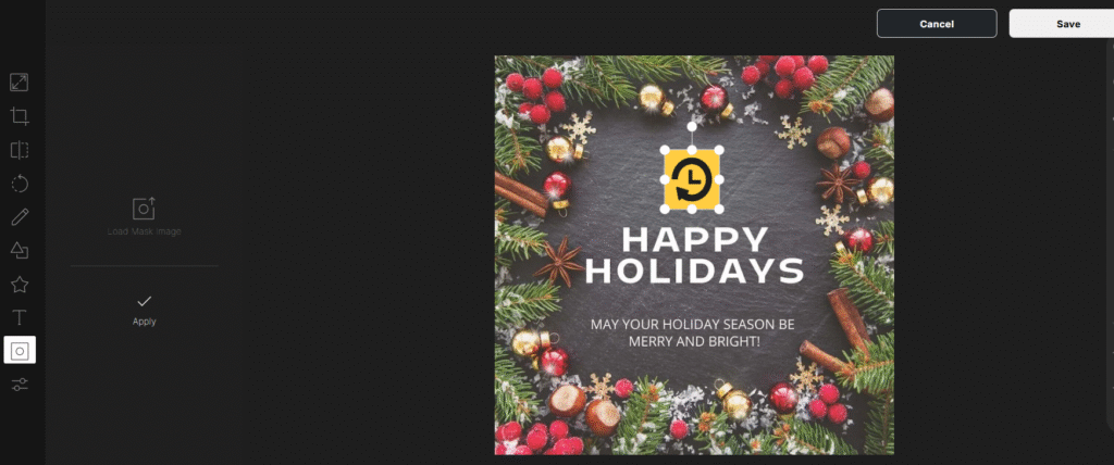 Recurpost Image Editor: Mask