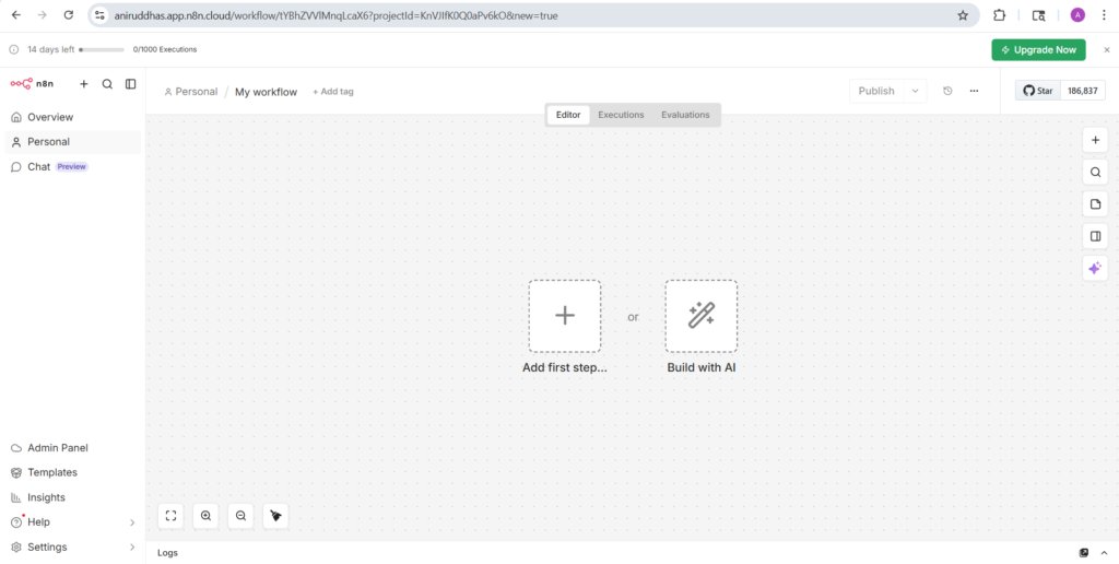 create n8n workflow
