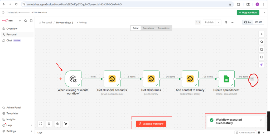 Test and Start the Workflow
